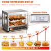 VEVOR 2-Tier Commercial Food Warmer Countertop Pizza Cabinet with Water Tray